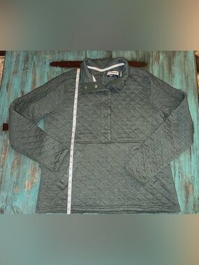 Magellan Quilted Slate Green Pullover Jacket